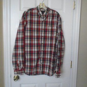 J crew plaid shirt button-down shirt, size LARGE TALL